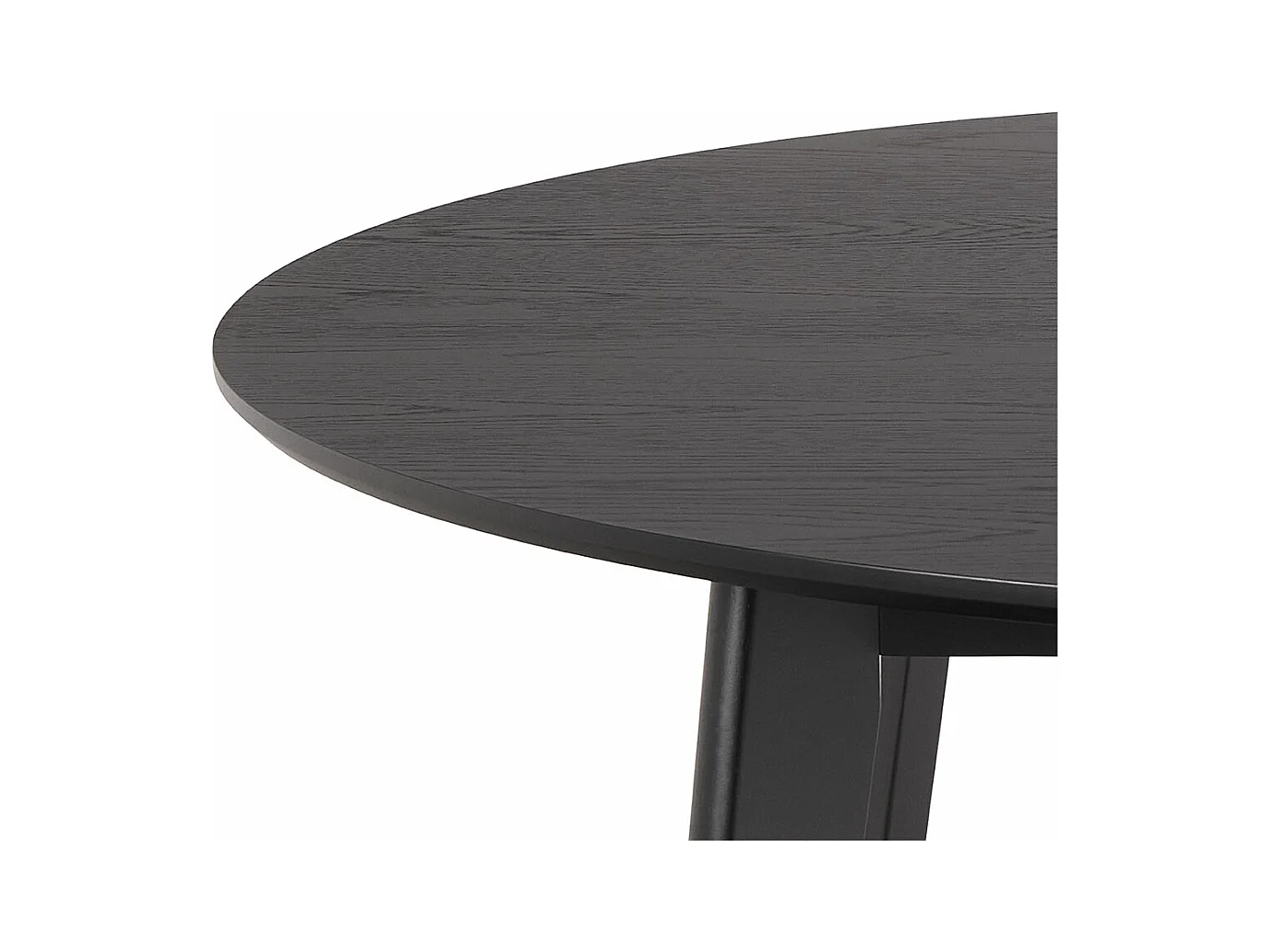 Roxby table de salle à manger 120x120cm noire.