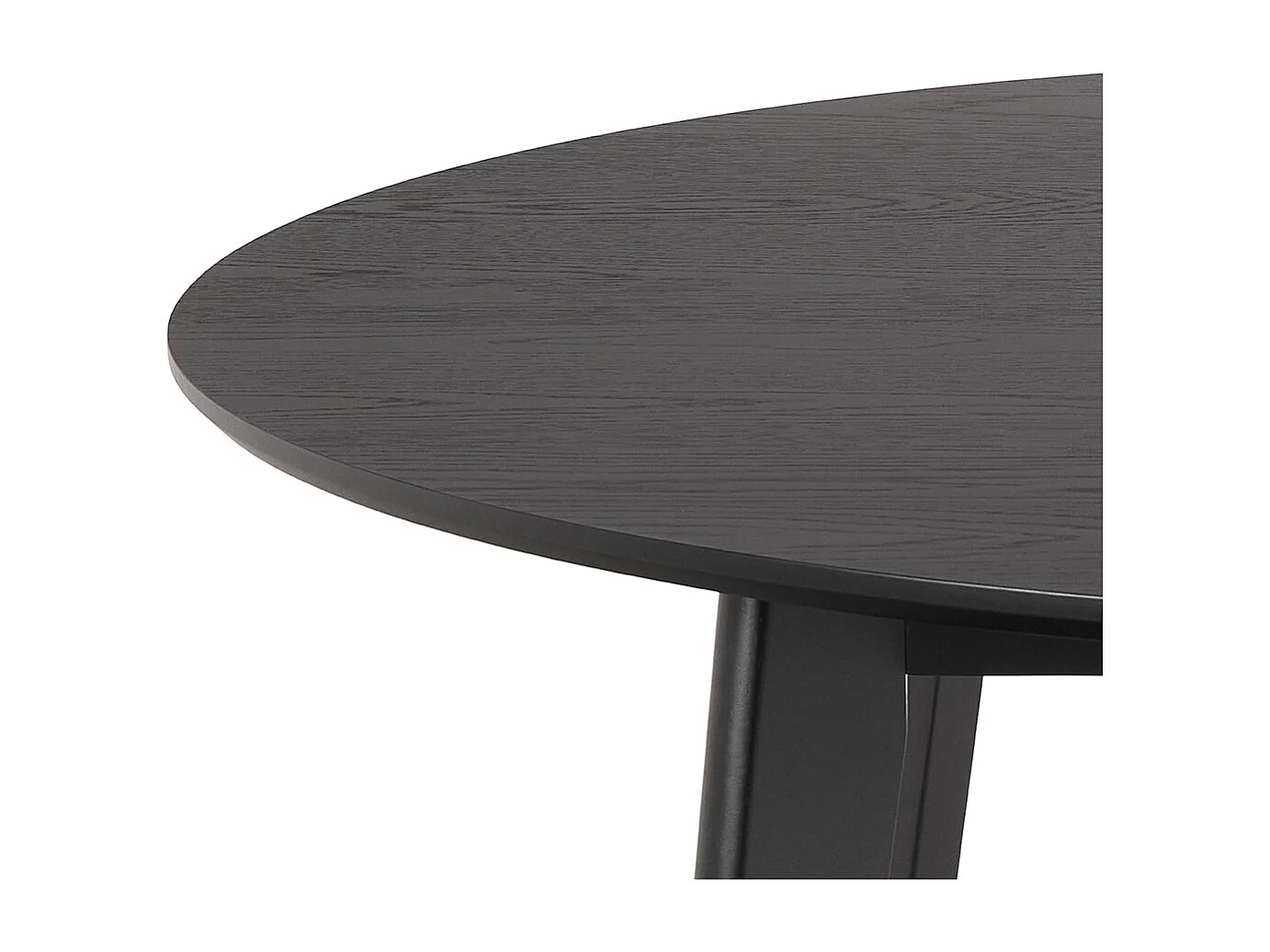 Rivers eetkamertafel 120x120cm zwart.