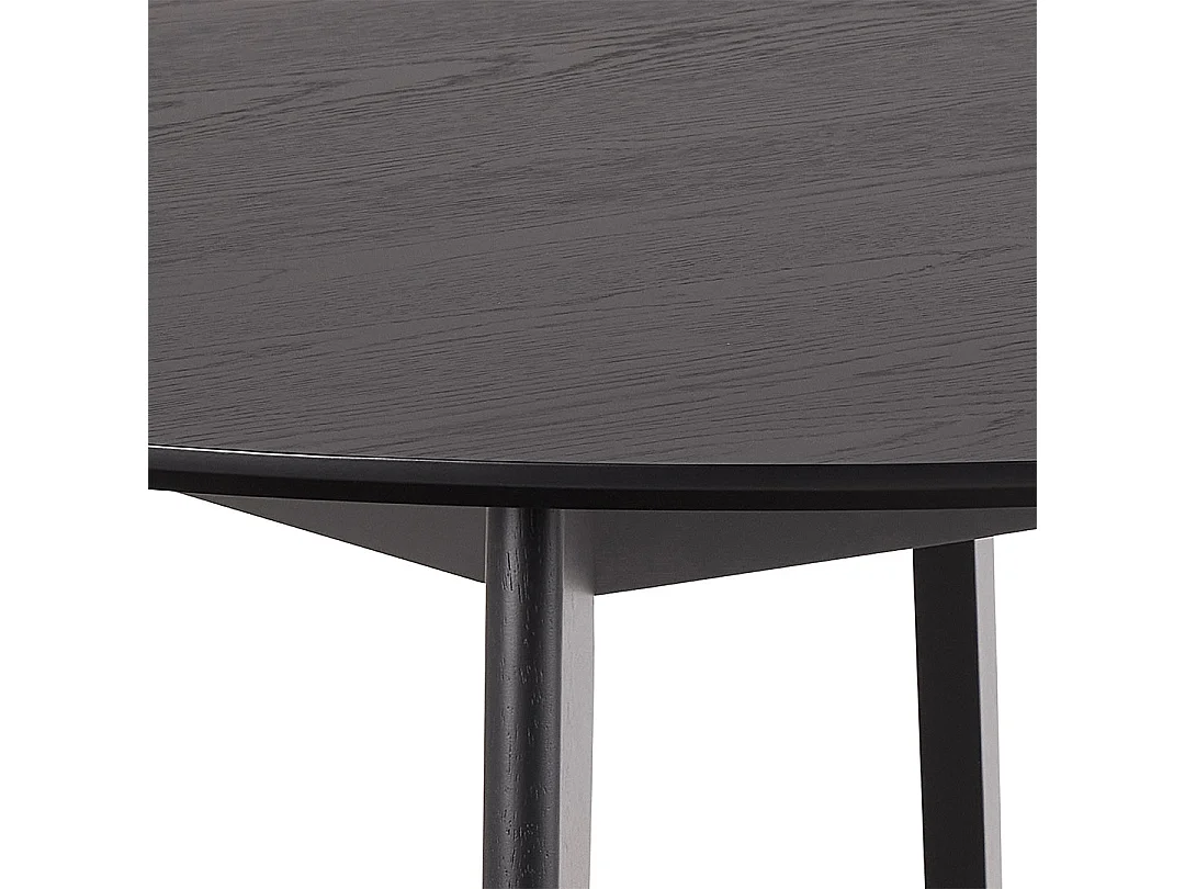 Rivers eetkamertafel 120x120cm zwart.