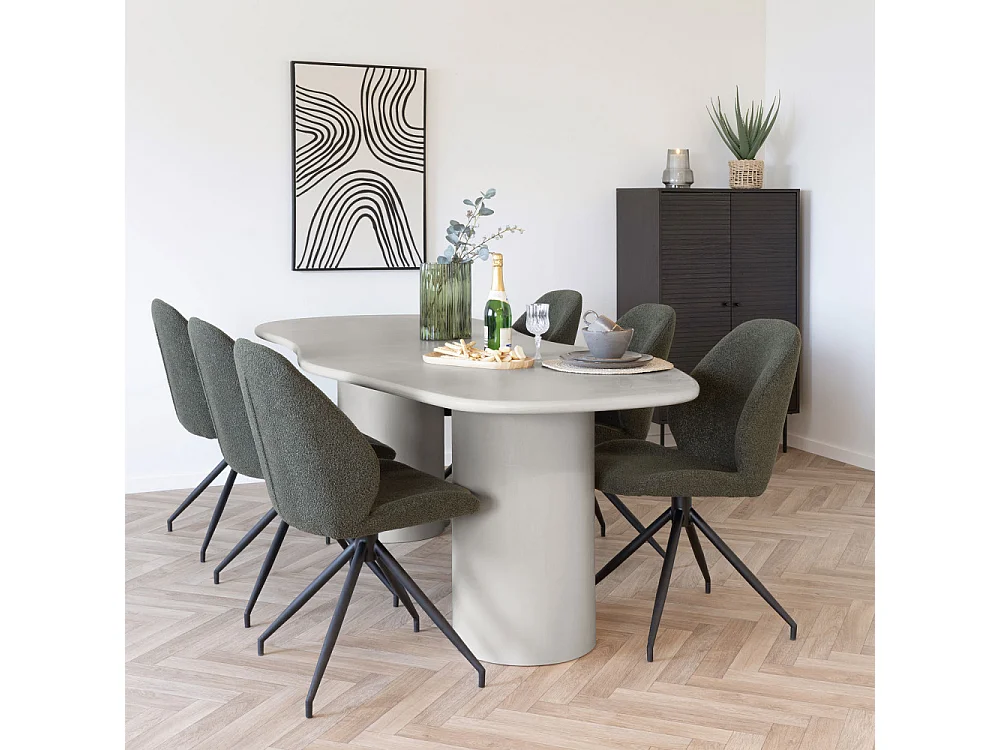 Maranola table à manger décor ciment.