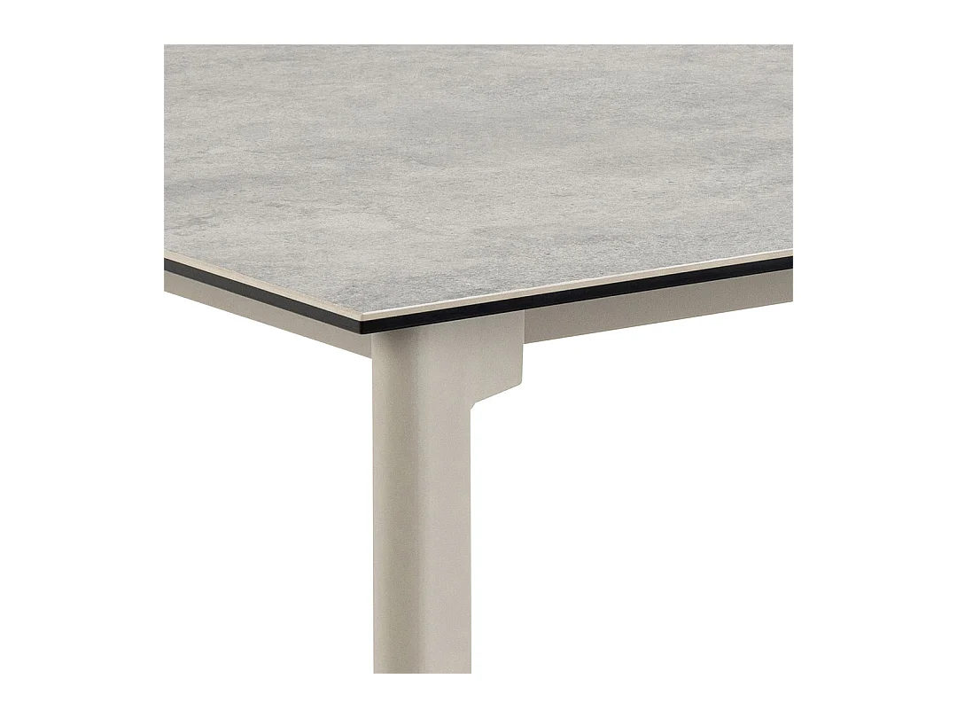 Palermo table de salle à manger 90x160cm gris.