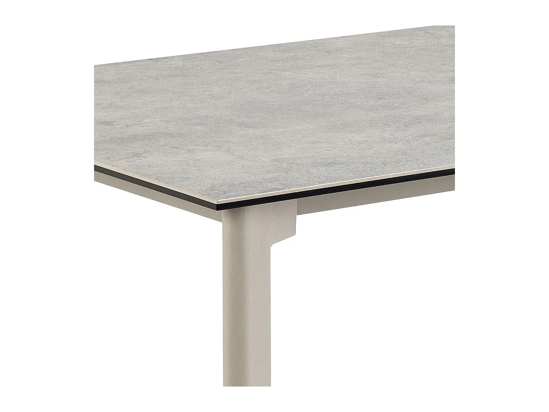 Palermo table de salle à manger 90x160cm gris.