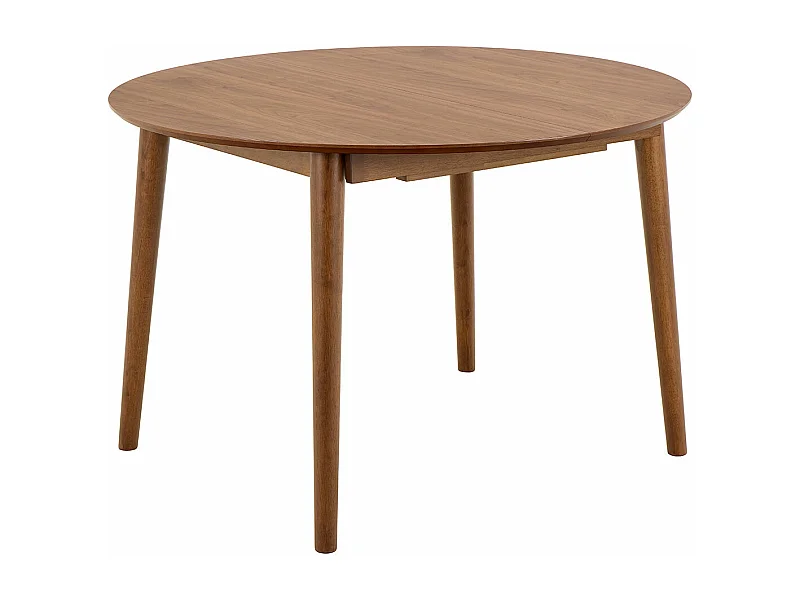 Montreux Esstisch Ø115/154cm inkl. 1 Einlegeplatte Nussbaum Dekor.