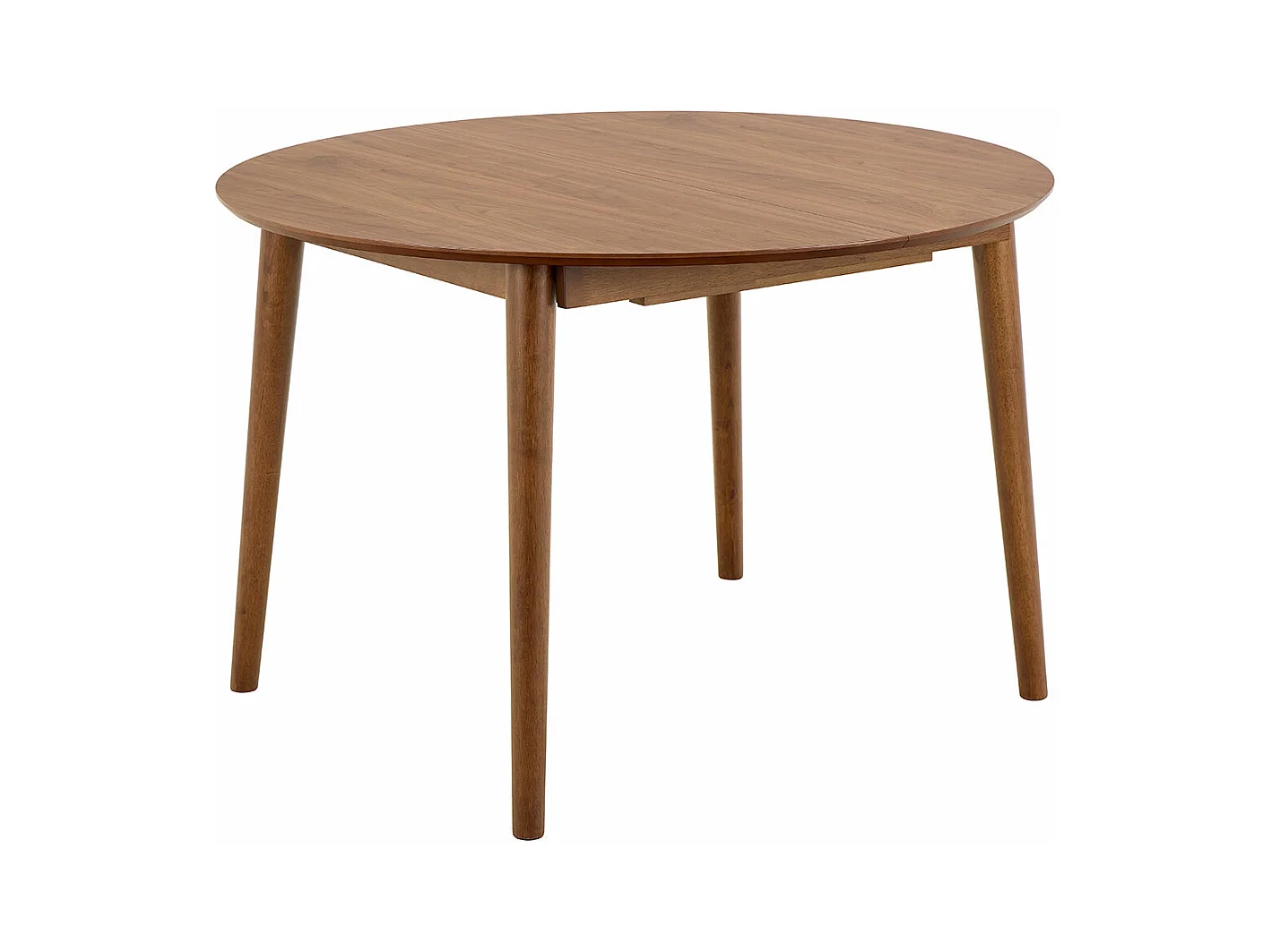 Montreux table de salle à manger Ø115/154 cm incluant 1 rallonge décor noyer.
