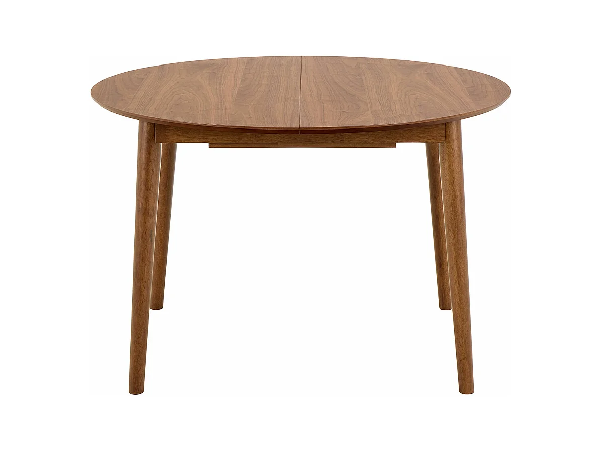 Montreux table de salle à manger Ø115/154 cm incluant 1 rallonge décor noyer.