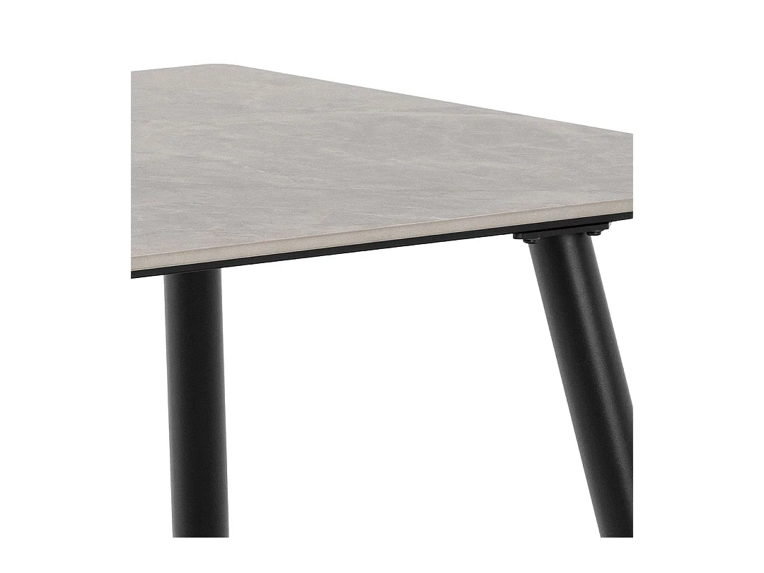 Wicklow table de salle à manger 80x140cm gris.