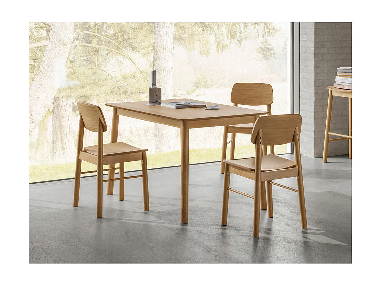 Barlow Esstisch 80x120cm Natur.