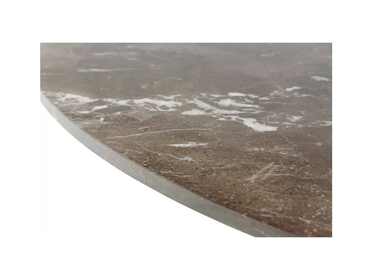 Heaven table de salle à manger 120x120cm marron.