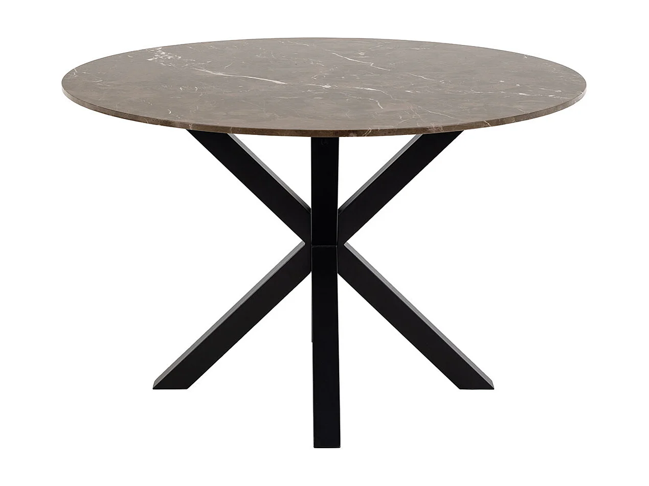 Heaven table de salle à manger 120x120cm marron.