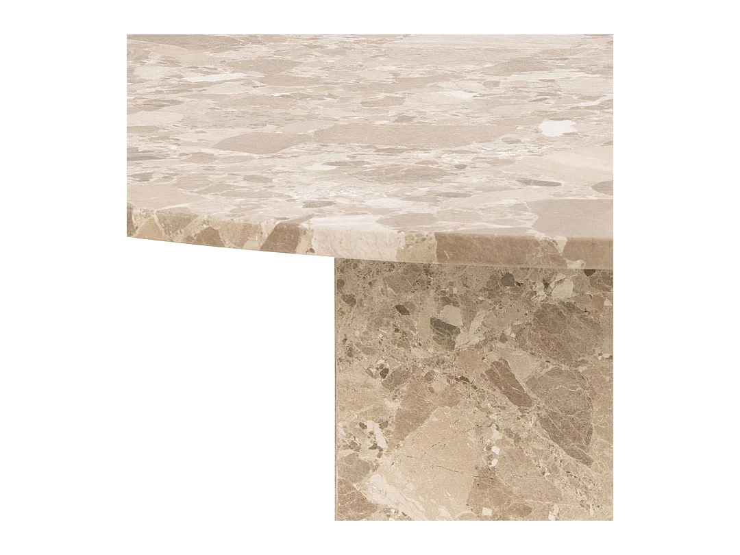 Naxos table de salle à manger 130x130cm marron.