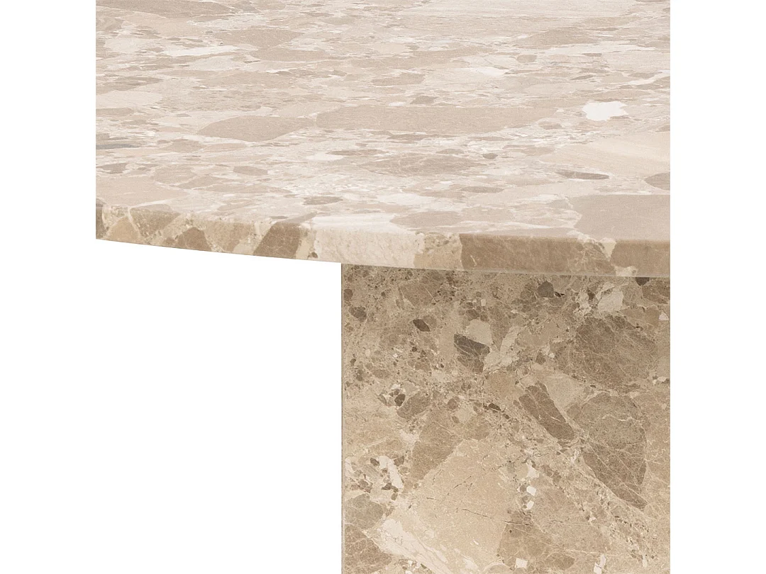 Lyric eetkamertafel 130x130cm bruin.