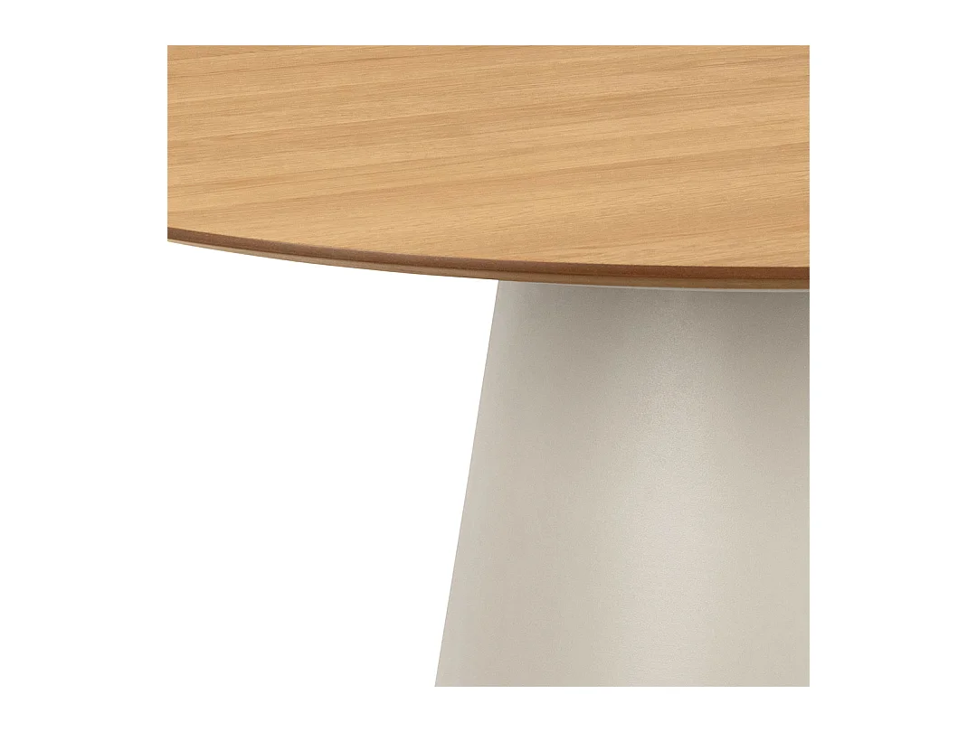 Soli table de salle à manger 120x120cm nature.