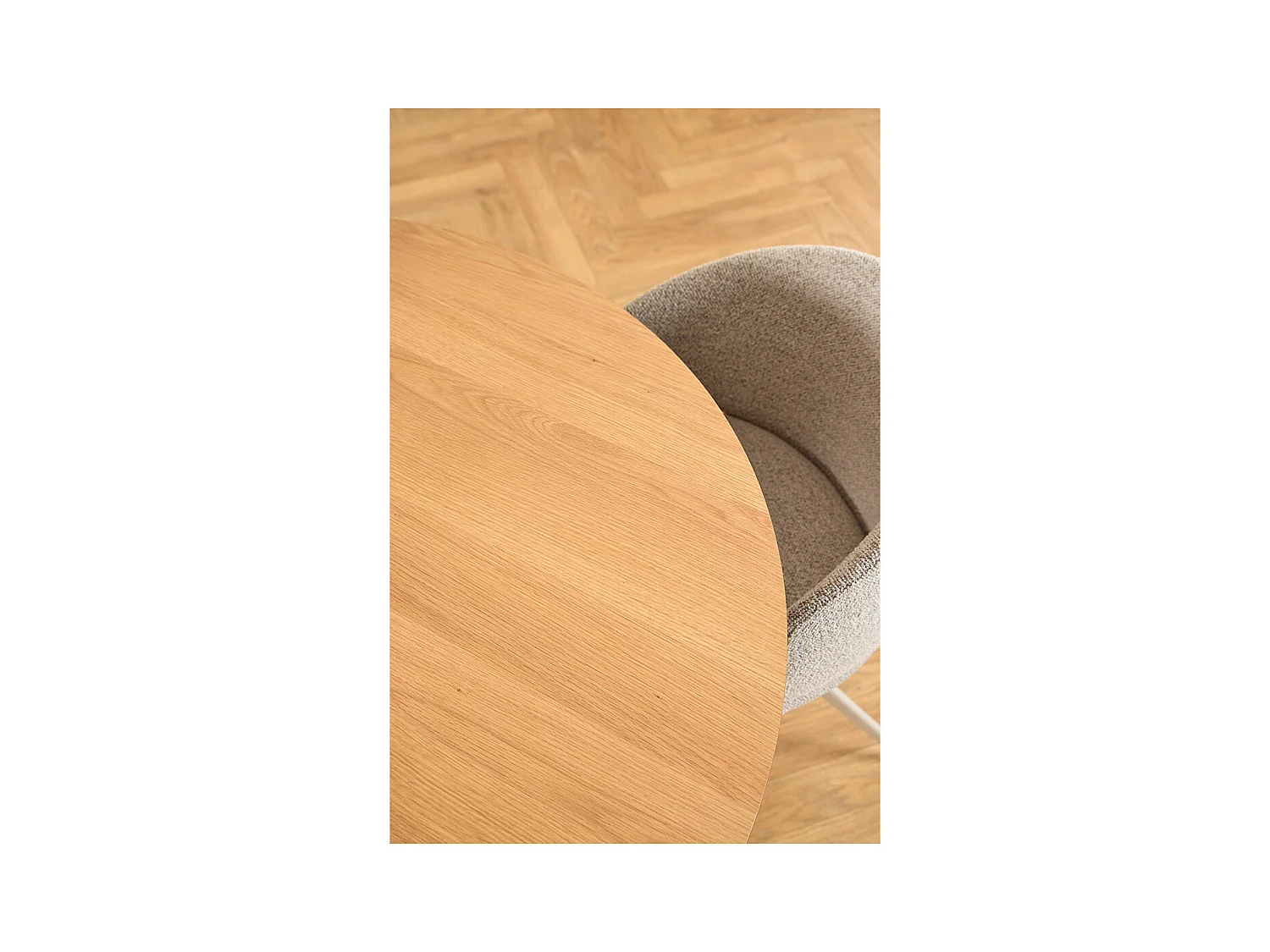 Soli table de salle à manger 120x120cm nature.