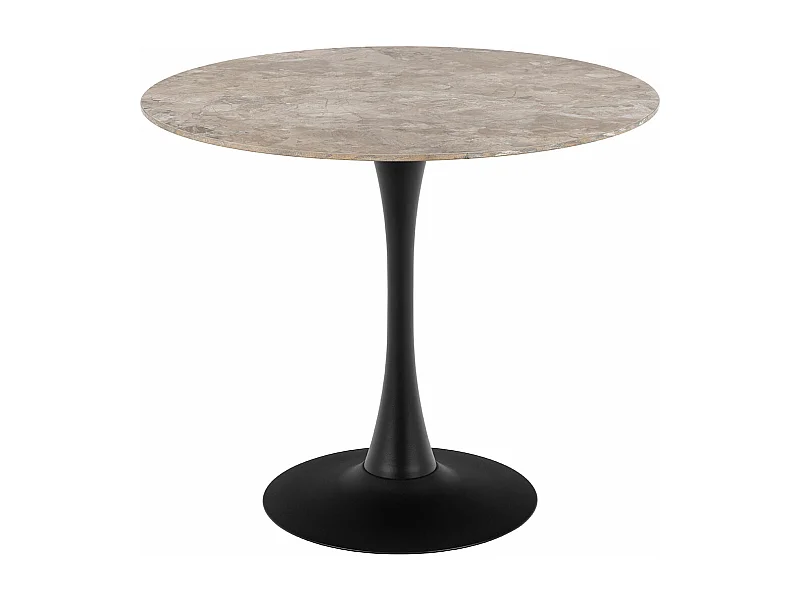 Malta table de salle à manger 90x90cm marron.