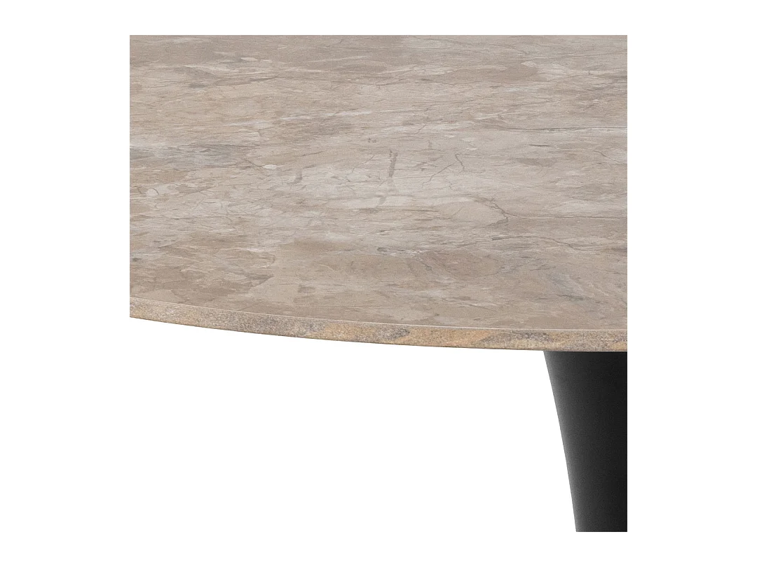 Malta table de salle à manger 90x90cm marron.