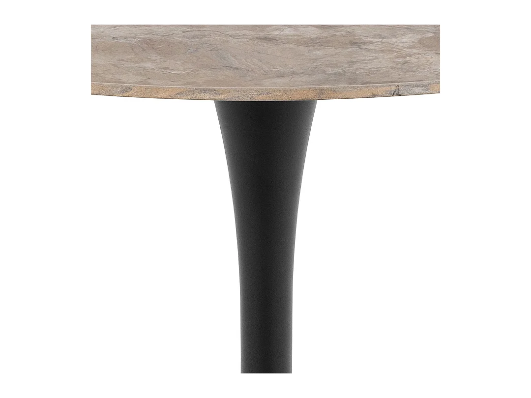 Malta table de salle à manger 90x90cm marron.