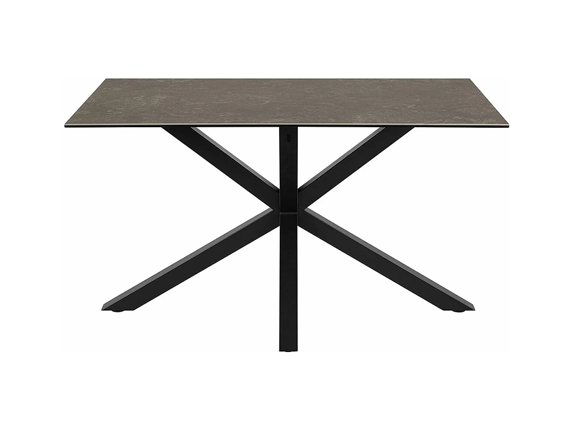 Florence eetkamertafel 80x135cm zwart.