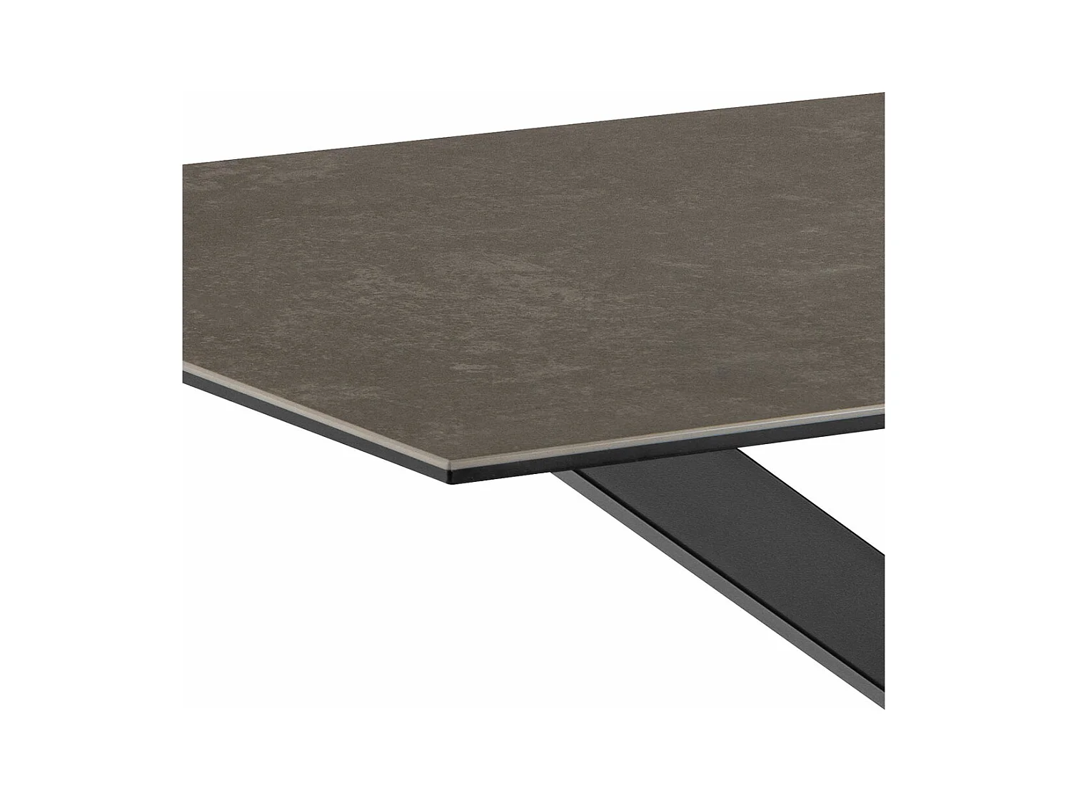 Florence eetkamertafel 80x135cm zwart.