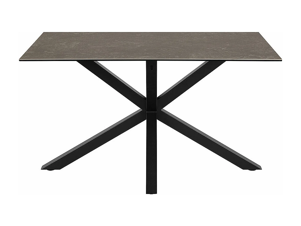 Florence eetkamertafel 80x135cm zwart.