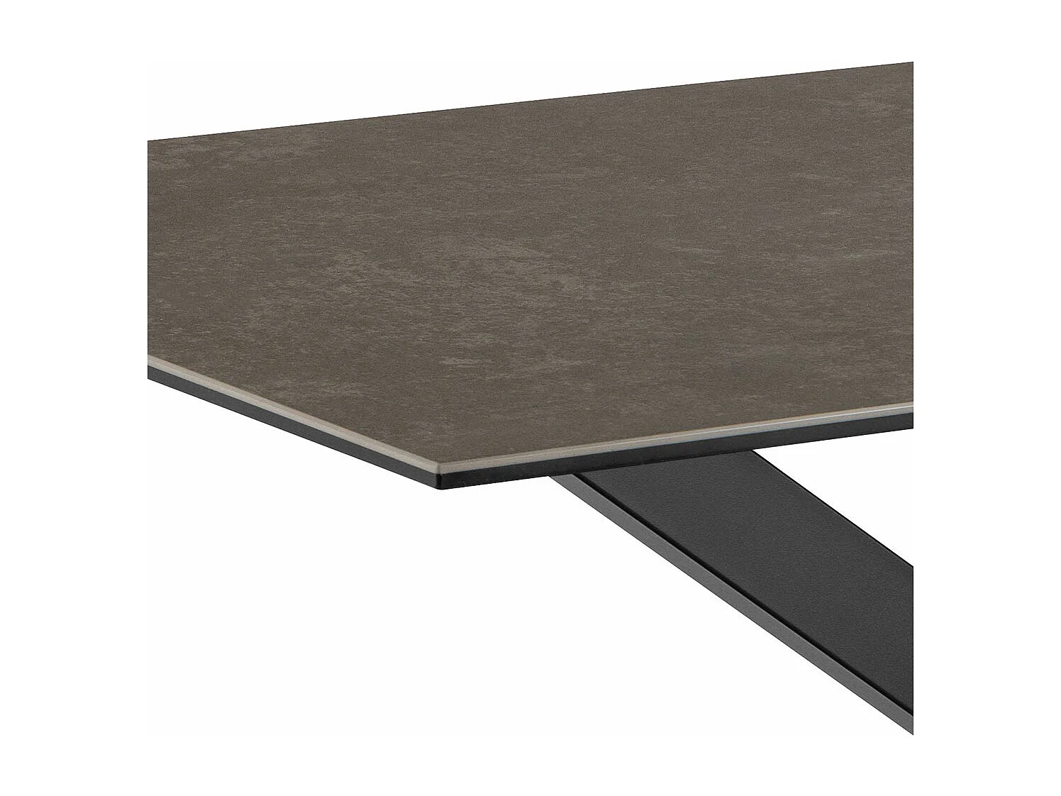 Florence eetkamertafel 80x135cm zwart.