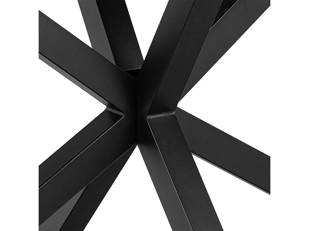 Florence eetkamertafel 80x135cm zwart.