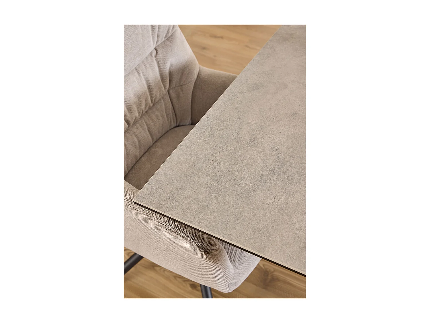 Heaven table de salle à manger 80x135 cm gris.