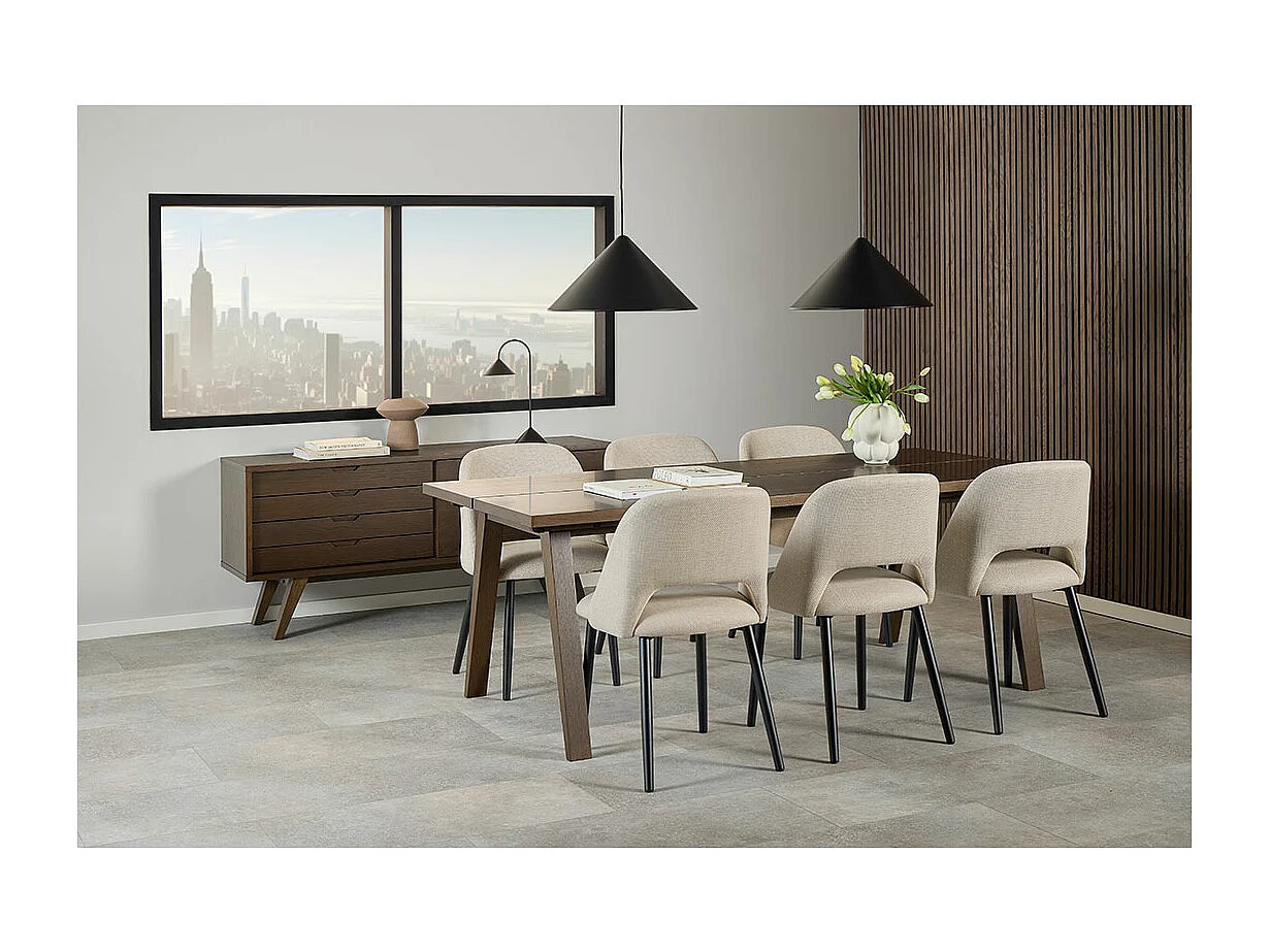 A-Line Esstisch 95x200cm Grau.