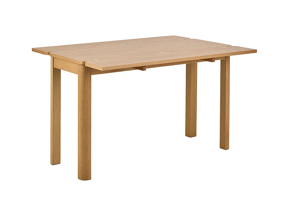 Southampton table de salle à manger 120x90cm avec 2 rallonges, nature.