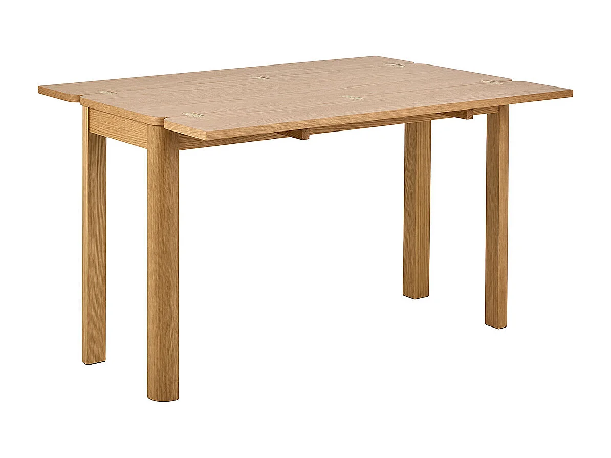 Southampton table de salle à manger 120x90cm avec 2 rallonges, nature.