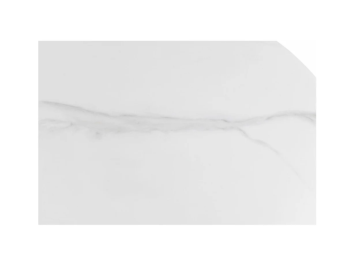 Malta table de salle à manger 90x90cm blanche.