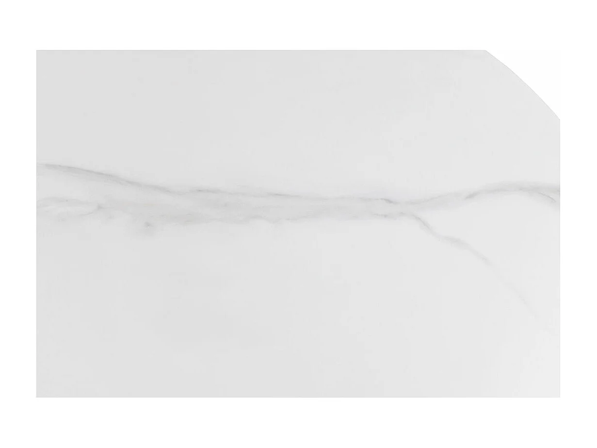 Malta table de salle à manger 90x90cm blanche.