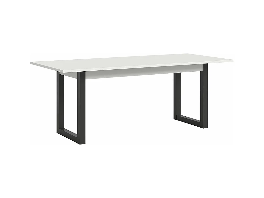 Seattle table de salle à manger 160x90 cm blanc.