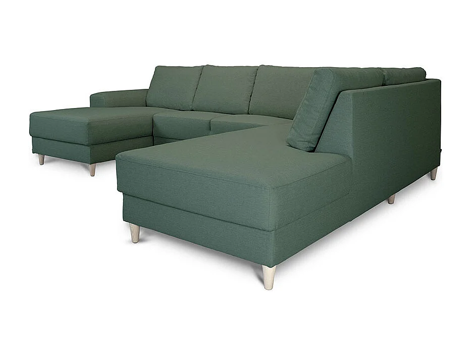 Nordic canapé en U tourné vers la droite vert.