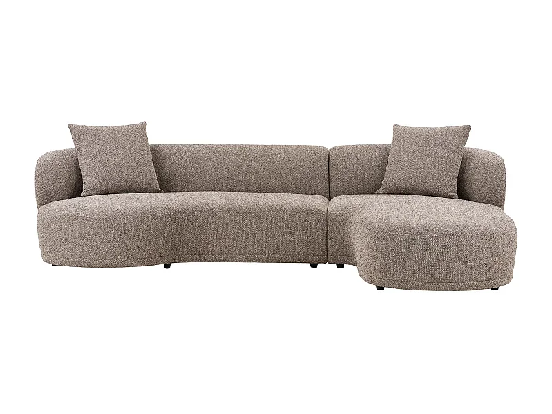 Kingston Sofa Mit 2 Kissen, rechtsdrehend braun.