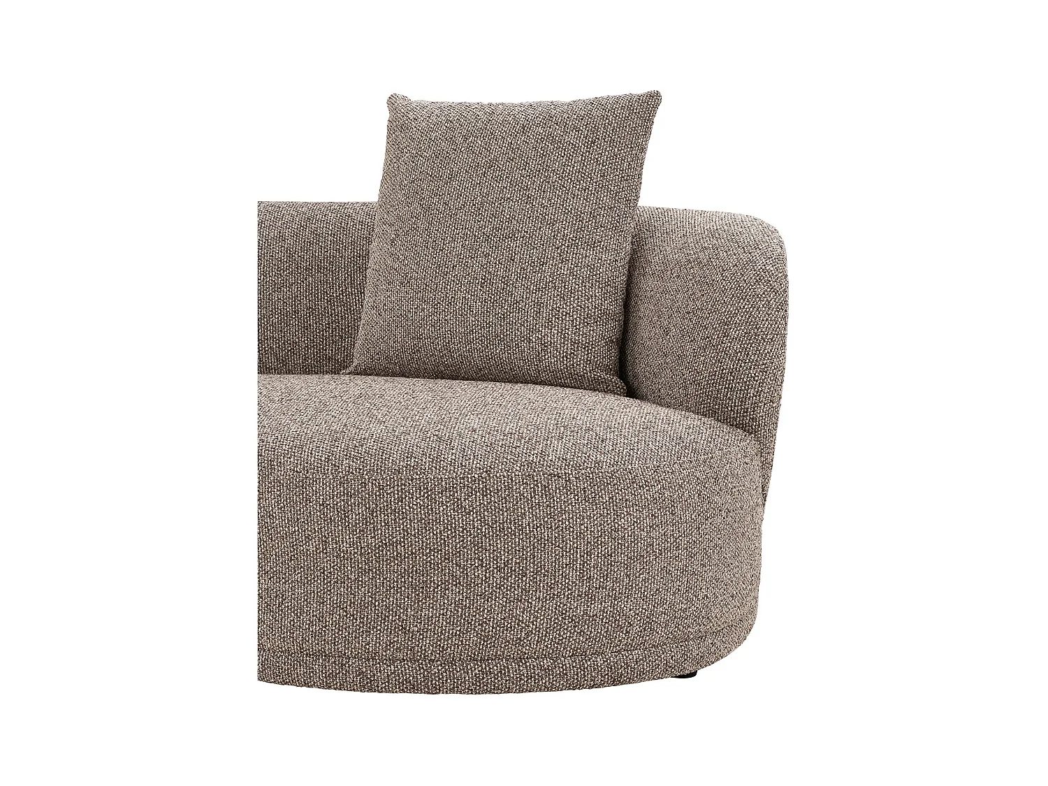 Canapé d’angle 6 places KINGSTON – Confort ultime-Marron clair-angle gauche