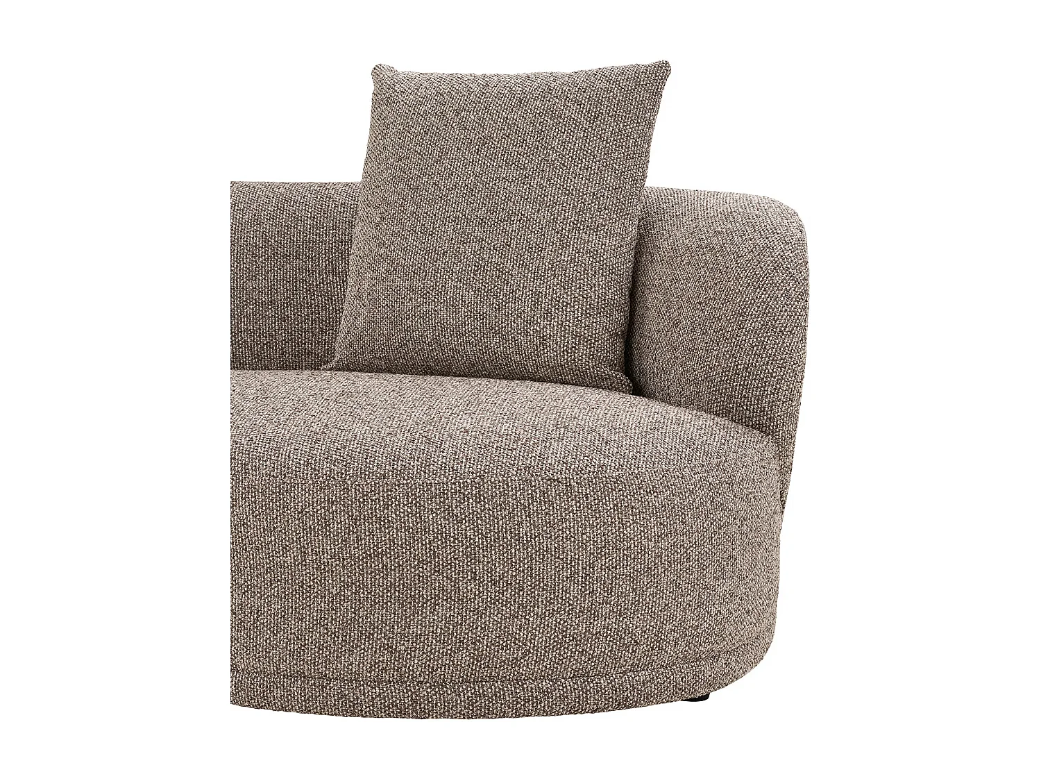 Canapé d’angle 6 places KINGSTON – Confort ultime-Marron clair-angle gauche