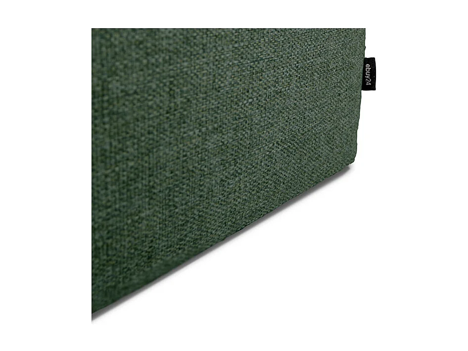 Nordic canapé avec chaise longue tourné vers la droite vert.