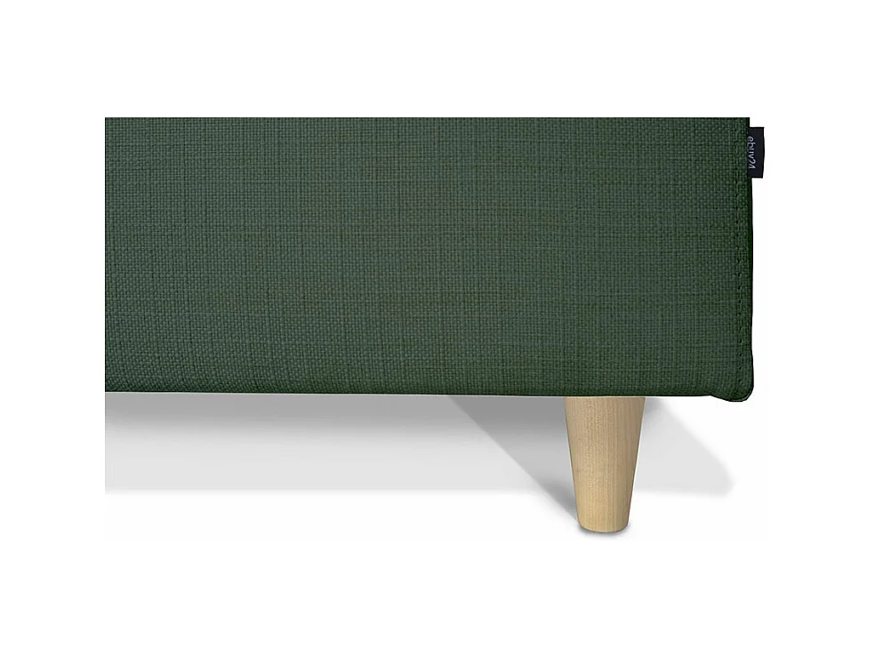 Nordic canapé avec chaise longue tourné vers la droite vert.