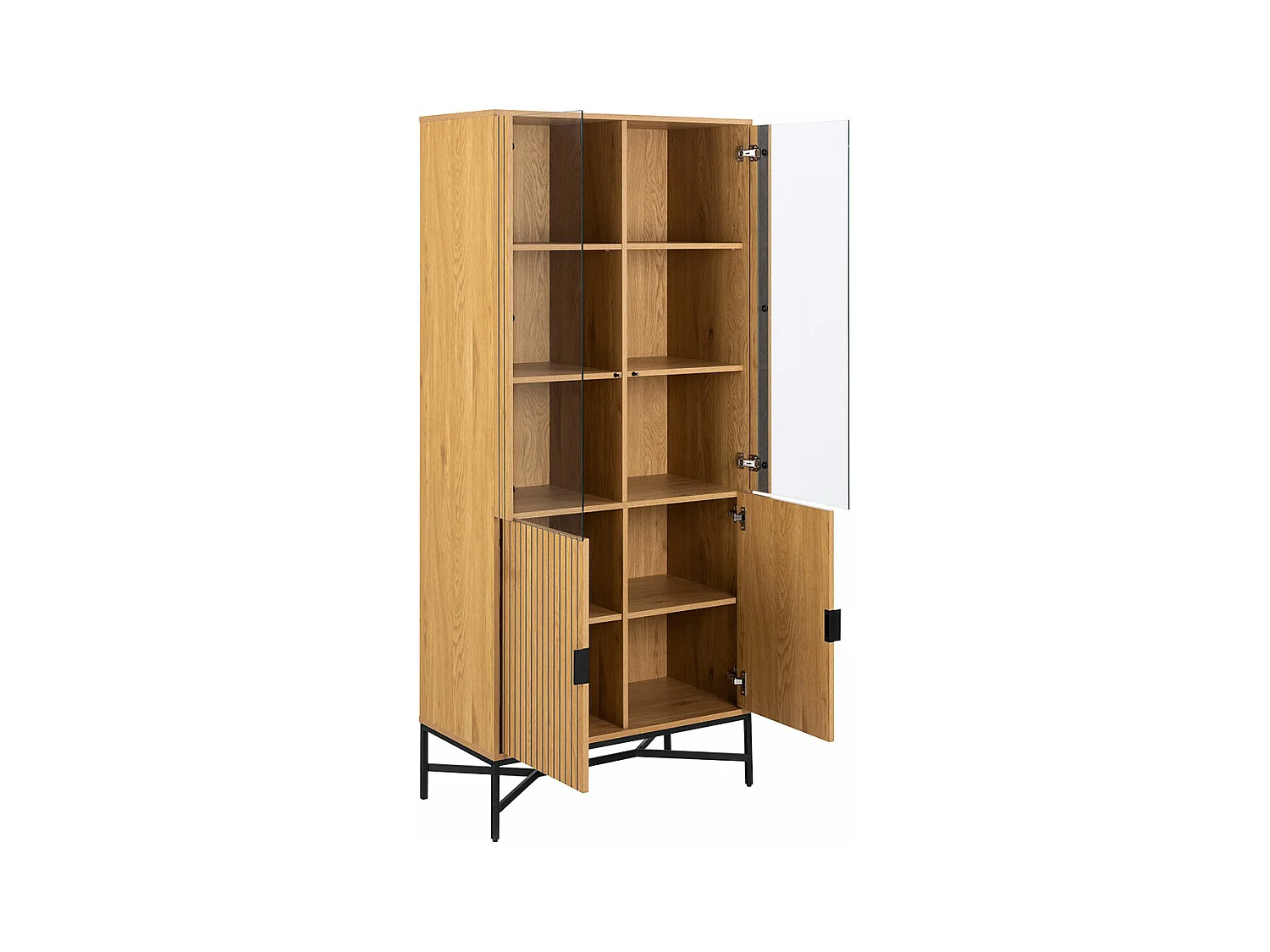 Jaipur citrine 4 portes 6 étagères nature.