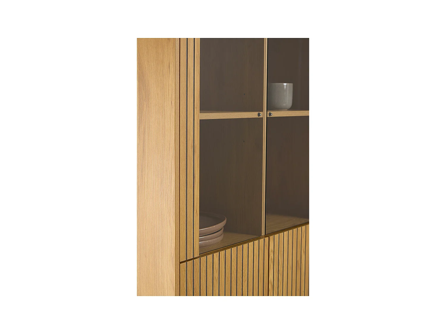 Jaipur citrine 4 portes 6 étagères nature.