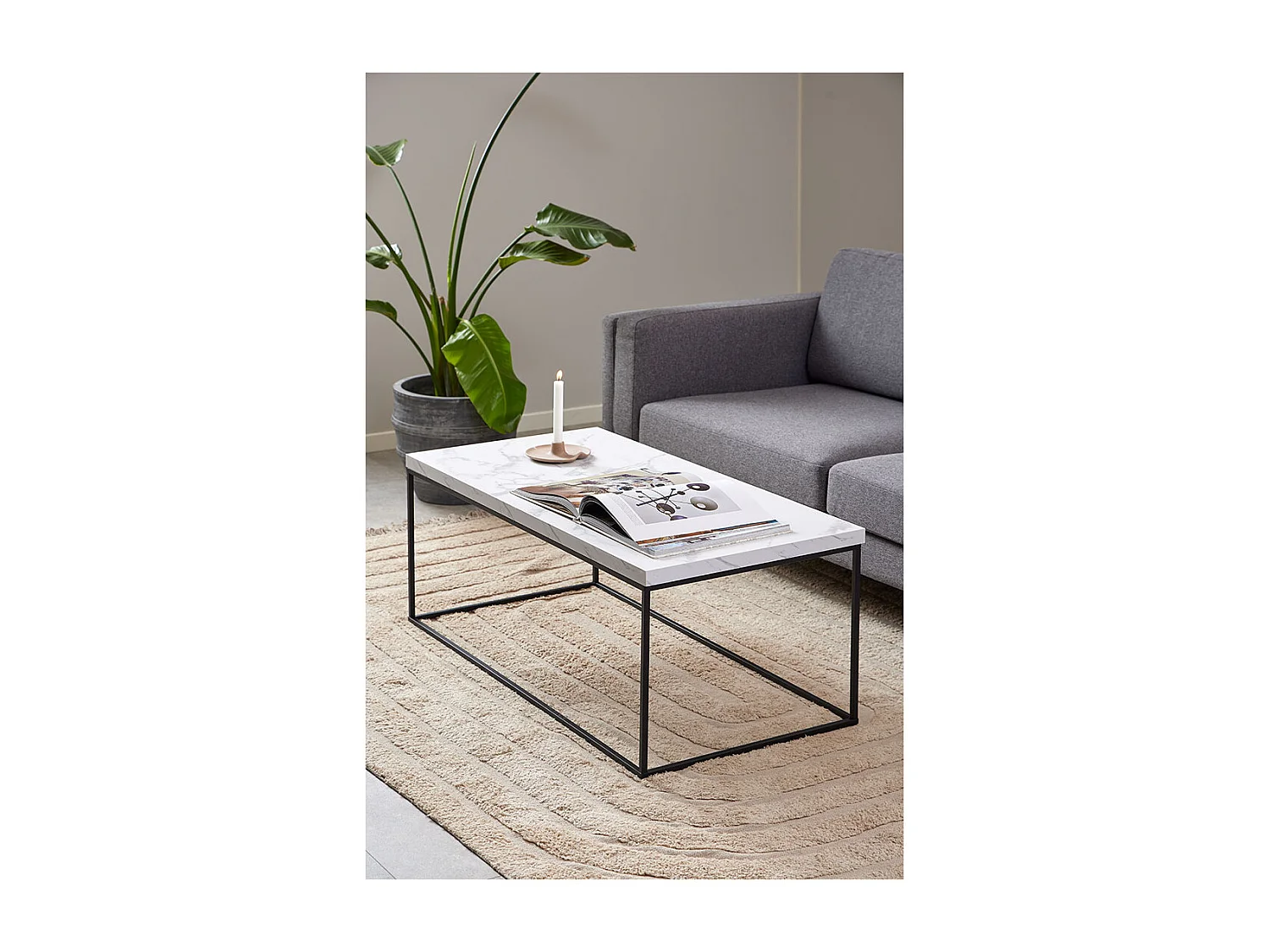 Barossa table basse blanc.