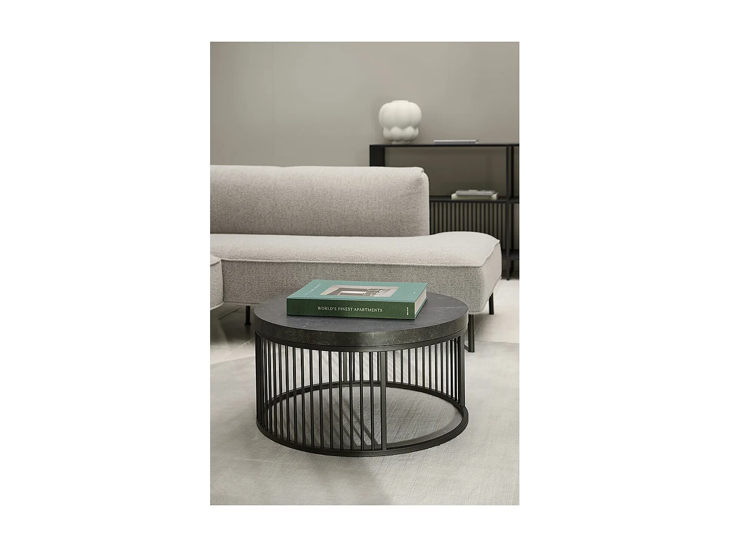 Mesa de centro Strington negra.