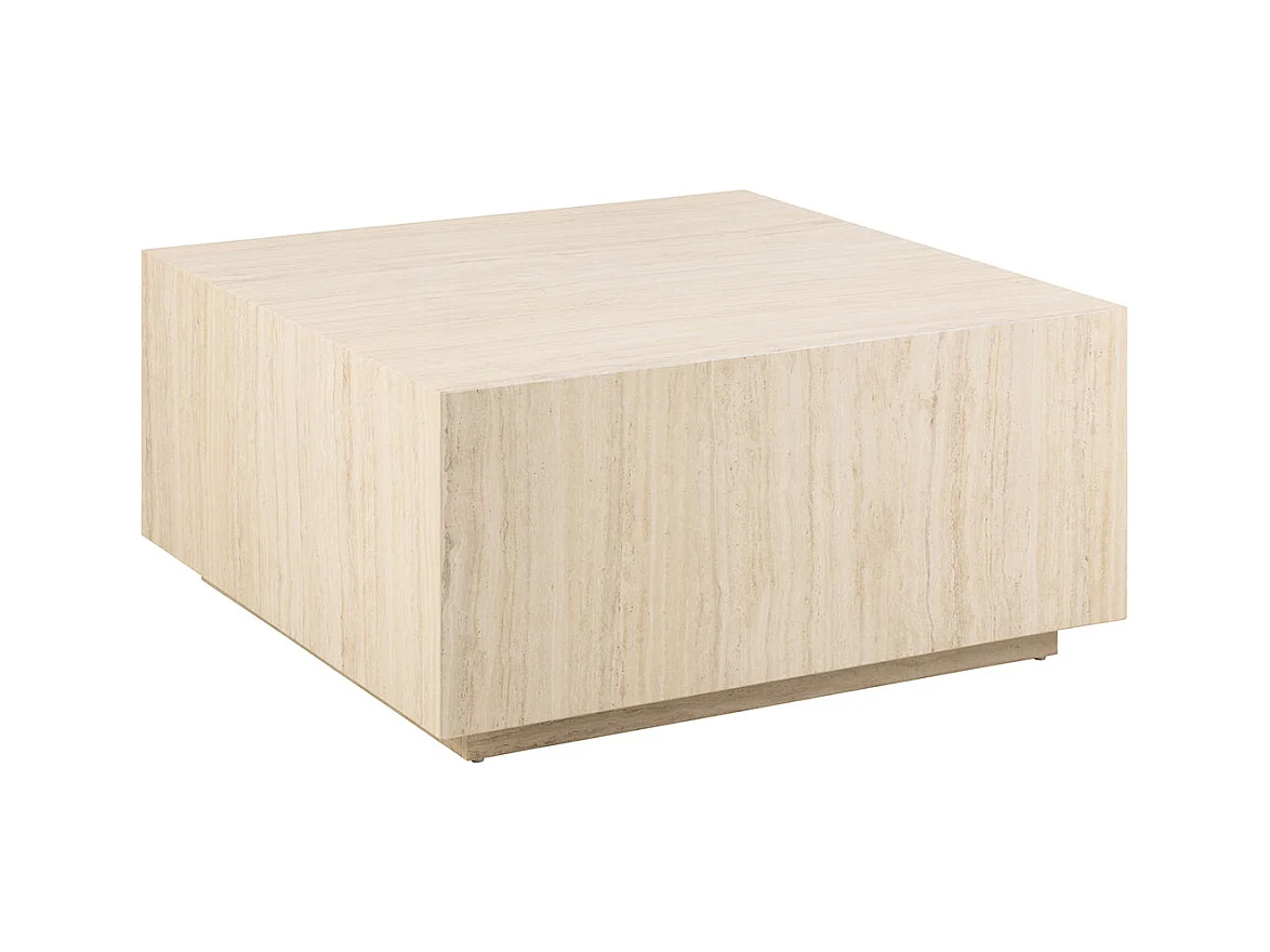 Dice table basse beige.
