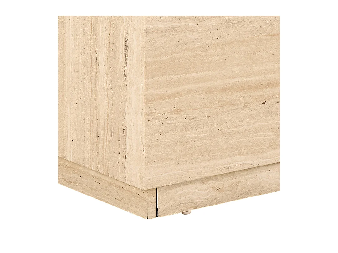 Dice table basse beige.