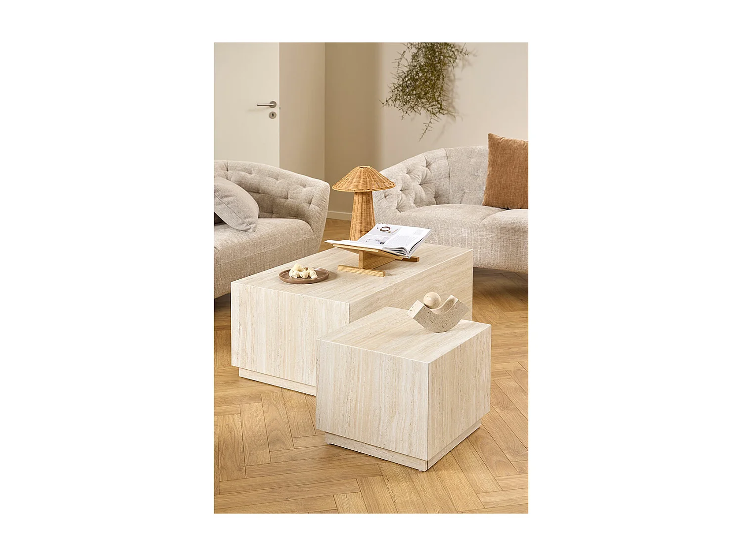 Dice Couchtisch Beige.