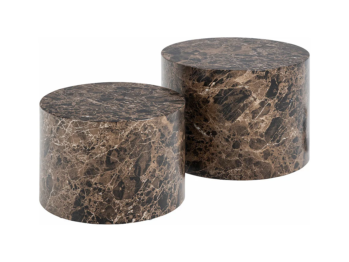 Dice table basse marron.