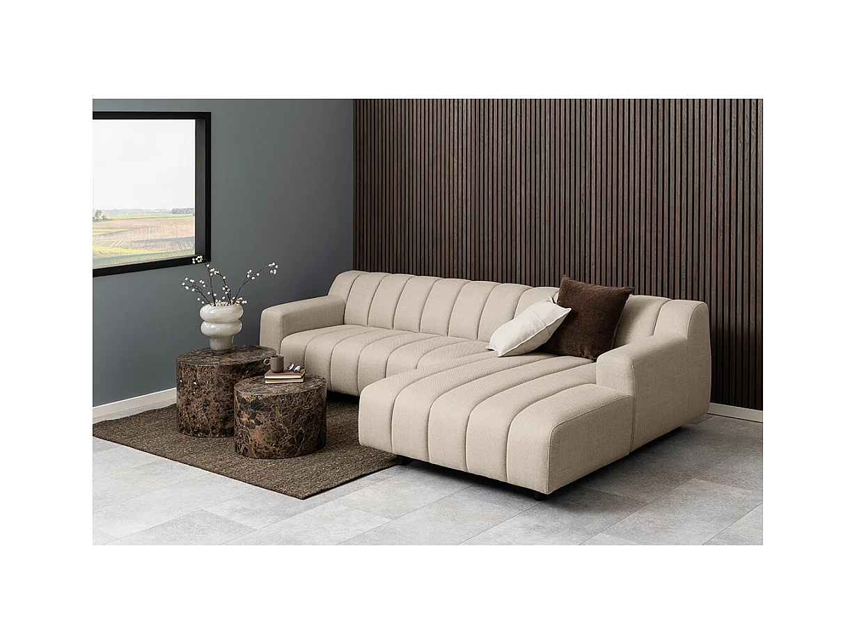 Dice table basse marron.