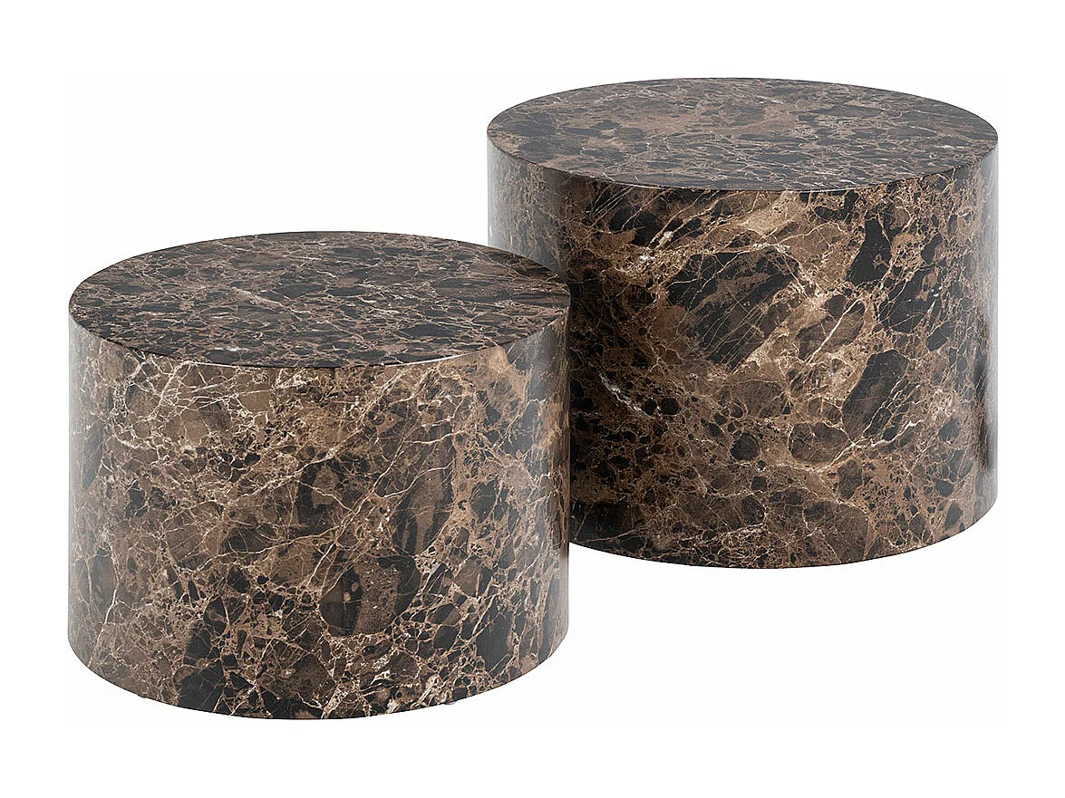 Dice table basse marron.