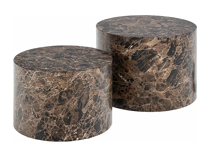 Dice table basse marron.