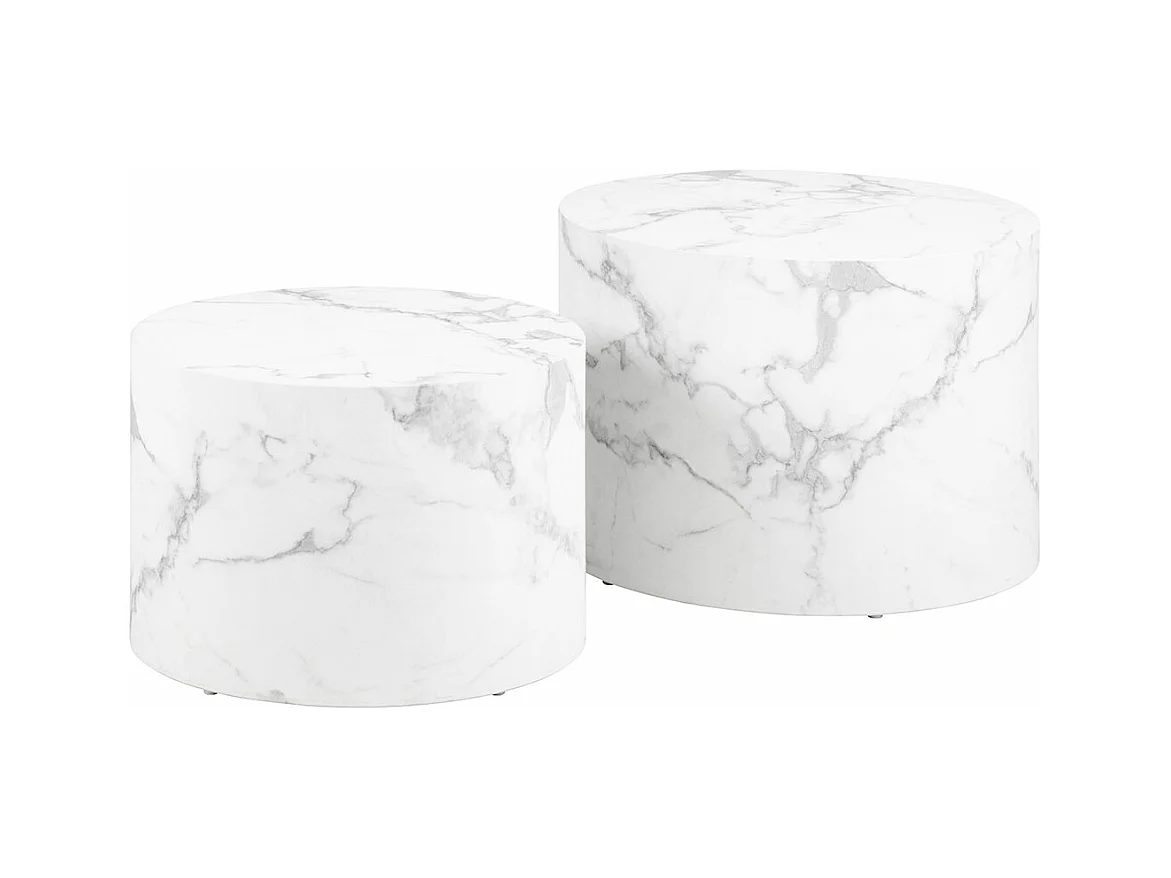 Dice table basse blanc.